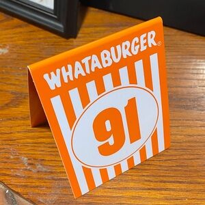Whataburger Orange Table Tent